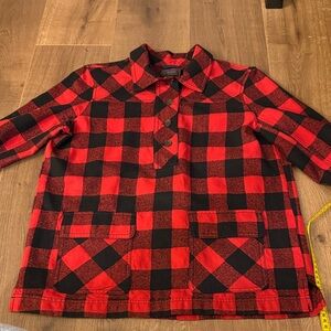J. Crew Red and Black Checkered Shirt